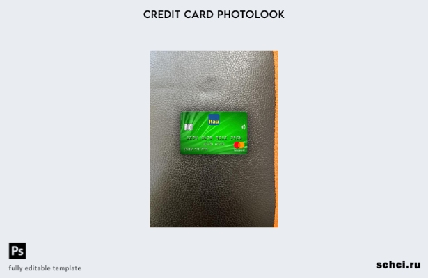 цифровая загрузка Уругвай Itau Bank Mastercard фотоизображение переднего шаблона
